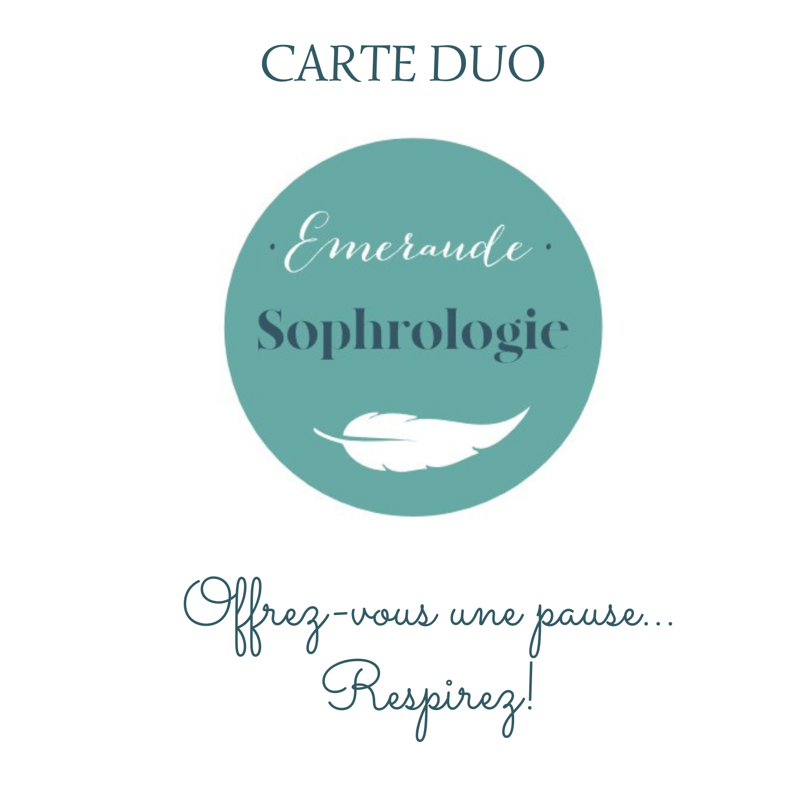 Carte Duo Emeraude SophrologiePleurtuit Dinan Dinard St Malo