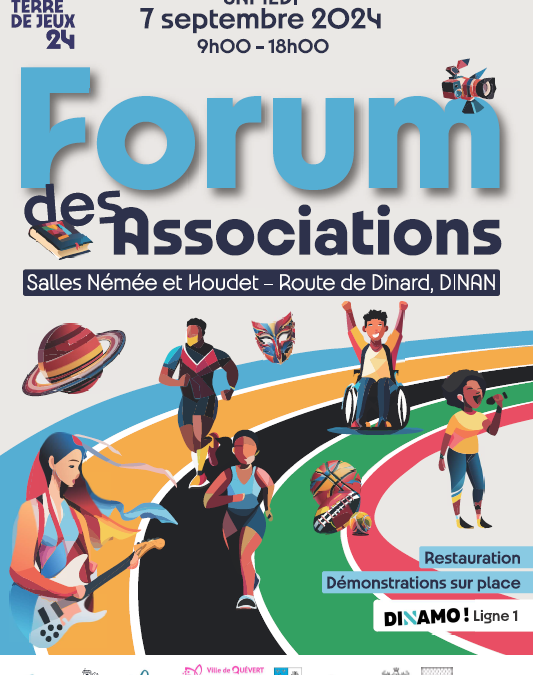 Forum des associations à Dinan samedi 7 septembre 2024